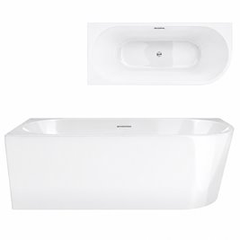 Wanna narożna przyścienna 170 cm Intero V230 Corsan Lewa
