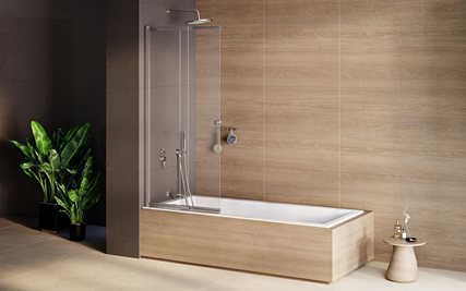 Wanna prostokątna do zabudowy 180 cm Modern Slim Besco zdjęcie 2