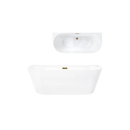 Wanna przyścienna Corsan Mono Slim E029 170 cm zdjęcie 23