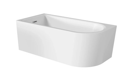 Wanna wolnostojąca przyścienna Jollin A-Line Besco 160 cm Lewa