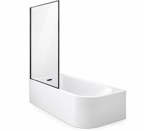 Wanna wolnostojąca przyścienna z kabiną Jollin A-Line Icon Besco 160 cm lewa zdjęcie 7