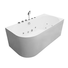 Wanna z hydromasażem przyścienna narożna 150X75X59 cm MO-18043P PRAWA