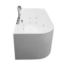 Wanna z hydromasażem przyścienna narożna 150X75X59 cm MO-18043P PRAWA zdjęcie 4