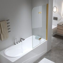 Parawan wannowy składany złoty 100x140 PR04