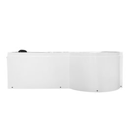 Wanna narożna z ruchomym parawanem 170x85 cm MO-1684N Prawa