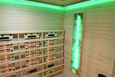 Sauna na podczerwień kamień solny + turmaliny 175X120X190CM MO-RL4ST Infrared Mazur