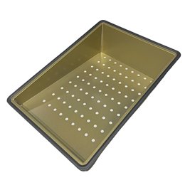 Zlewozmywak kuchenny stalowy jednokomorowy złoty ARGOS 75X46 ASI 304