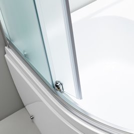 Kabina prysznicowa na głębokim brodziku szkło mrożone 80x80 Maja Hydrosan