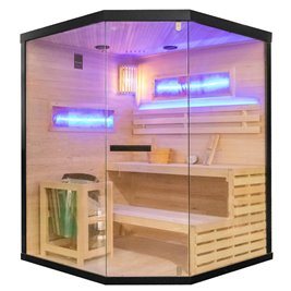 Sauna fińska pięciokątna 5 osobowa wysokotemperaturowa 6W Harvia 150x150 cm Lark4