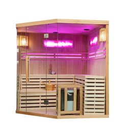 Sauna fińska 6 osobowa wysokotemperaturowa 8KW Harvia 200x200 cm Kemi6