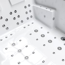 Duża wanna z hydromasażem 180x120 Kari 942 Hydrosan