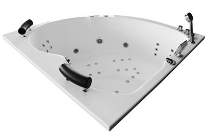 Wanna spa z hydromasażem narożna 150x150 cm MUE-0032A PRAWA