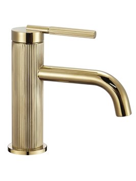 Bateria umywalkowa niska Argon Rea złoty połysk
