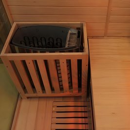 Sauna Combo na podczerwień + fińska 5-osobowa 150x150 cm Moss1 6KW