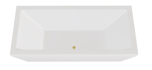 Wanna wolnostojąca przyścienna + klik-klak złoty Vena Besco 170 cm WKVE-170-WZ