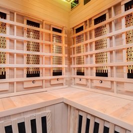 Sauna na podczerwień 3-osobowa 120x120 cm grzejniki kwarcowe i karbonowe Alta6 Infrared