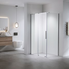 Kabina prysznicowa prostokątna drzwi rozsuwane narożna szkło 8 mm 110x90 cm ASTRA-CH-A-110+B90+E