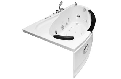 Wanna z hydromasażem narożna 169x90 cm lewa MO-0024