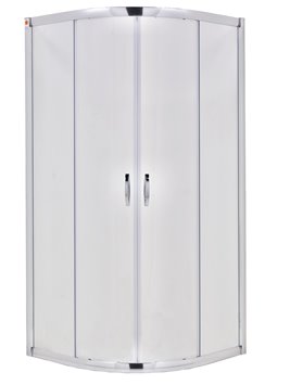 Kabina prysznicowa półokrągła 90x90 szkło mleczne