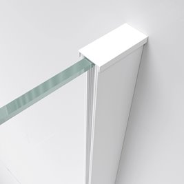 Biała kabina prysznicowa prostokątna drzwi uchylne 110x90 KZ03B