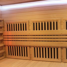 Sauna Combo na podczerwień + fińska 6 osobowa 200x200 cm Moss2 8KW