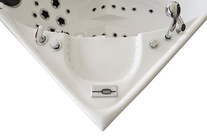 Wanna z hydromasażem narożna prawa 135x135 cm MUS-1085