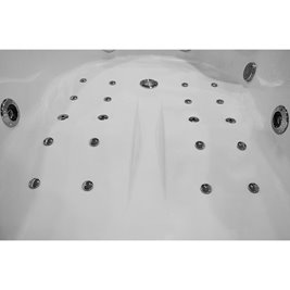 Wanna z hydromasażem dwuosobowa 180x120 cm MO-1631 Lewa