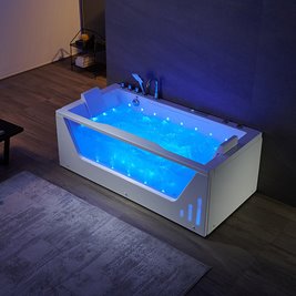 Wanna z hydromasażem przyścienna 180x90 cm Saturn 944 Hydrosan