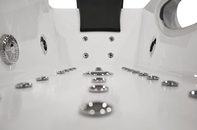 Wanna z hydromasażem przyścienna Turbo 180x91 cm MO-1007