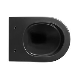 Czarna matowa  miska wc wisząca złoty rant Mizu Rimless 4.0 MIZU-MTB-GL-RIM-03 Hydrosan