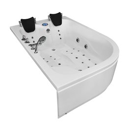 Wanna z hydromasażem dwuosobowa 180x120 cm MO-1631 Prawa