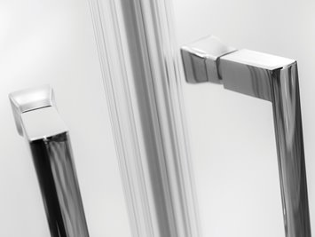 Kabina prysznicowa półokrągła szkło przeźroczyste 90x90 165 cm Modern Besco