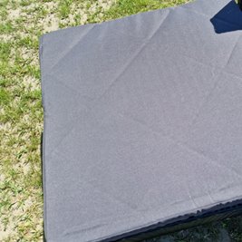 Meble ogrodowe technorattan sofa, stół, dostawka zestaw Volta