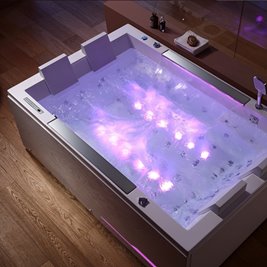 Duża wanna z hydromasażem 180x120 Kari 942 Hydrosan