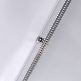 Chromowana kabina prysznicowa pięciokątna 80x80 drzwi uchylne KZ91A