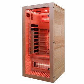 Sauna na podczerwień 2-osobowa 90x90 cm grzejniki kwarcowe i karbonowe Alta1 Infrared