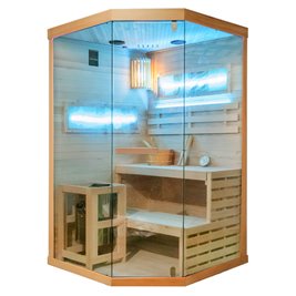 Sauna fińska 2 osobowa wysokotemperaturowa 3,5KW Harvia 120x120 cm Lark2-WD