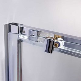 Kabina prysznicowa półokrągła 100x100 cm drzwi rozsuwane ZKM-119