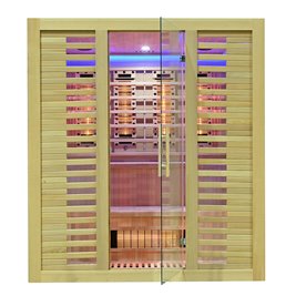 Sauna na podczerwień kamień solny + turmaliny 180X160X200CM MO-RL4ST XL Infrared Mazur