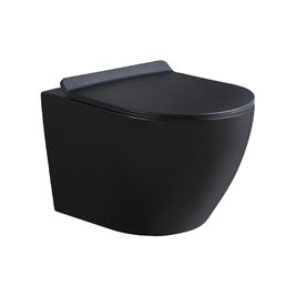Zestaw podtynkowy stelaż GEBERIT DUOFIX + miska MIZU-MTB-RIM-01 + przycisk DELTA 50 czarny mat