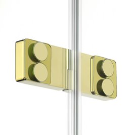 Złota kabina prysznicowa 80x70 lewa EXK-4689 Eventa Gold Shine New Trendy