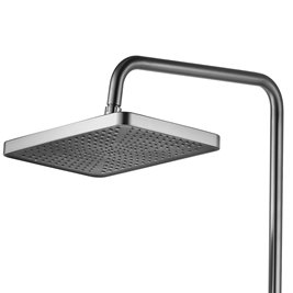 Inox zestaw prysznicowy z wylewką Helix Rea