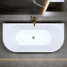 Wanna wolnostojąca przyścienna korek złoty 170 cm Carlo Led Hydrosan