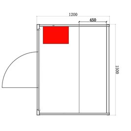 Sauna fińska 4 osobowa wysokotemperaturowa 4,5KW Harvia 150x120 cm Kemi3