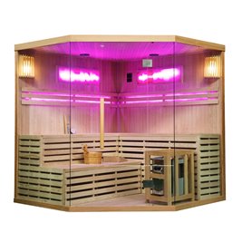 Sauna fińska 6 osobowa wysokotemperaturowa 8KW Harvia 200x200 cm Kemi6