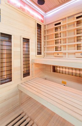 Sauna na podczerwień 2 osobowa + kamienie solne 120X120X200CM MO-EP2RSL Infrared Mazur