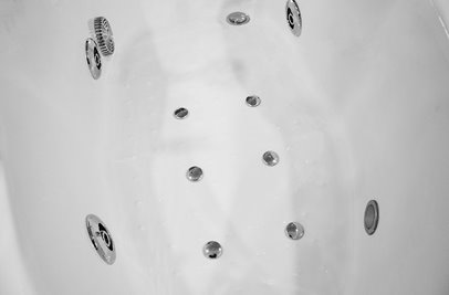 Wanna łazienkowa Spa z hydromasażem asymetryczna 160x78 cm MO-0310