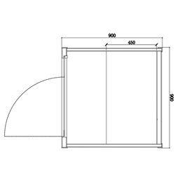 Sauna na podczerwień 2-osobowa 90x90 cm grzejniki kwarcowe i karbonowe Alta1 Infrared