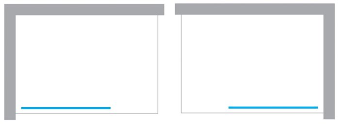 Złoty szczotkowany parawan wannowy 80x150 EXK-2007 Avexa Gold Brushed New Trendy