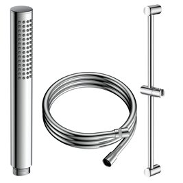 Zestaw prysznicowy słuchawka, wąż, drążek chrom Ultimate ANUL151121 Avapax